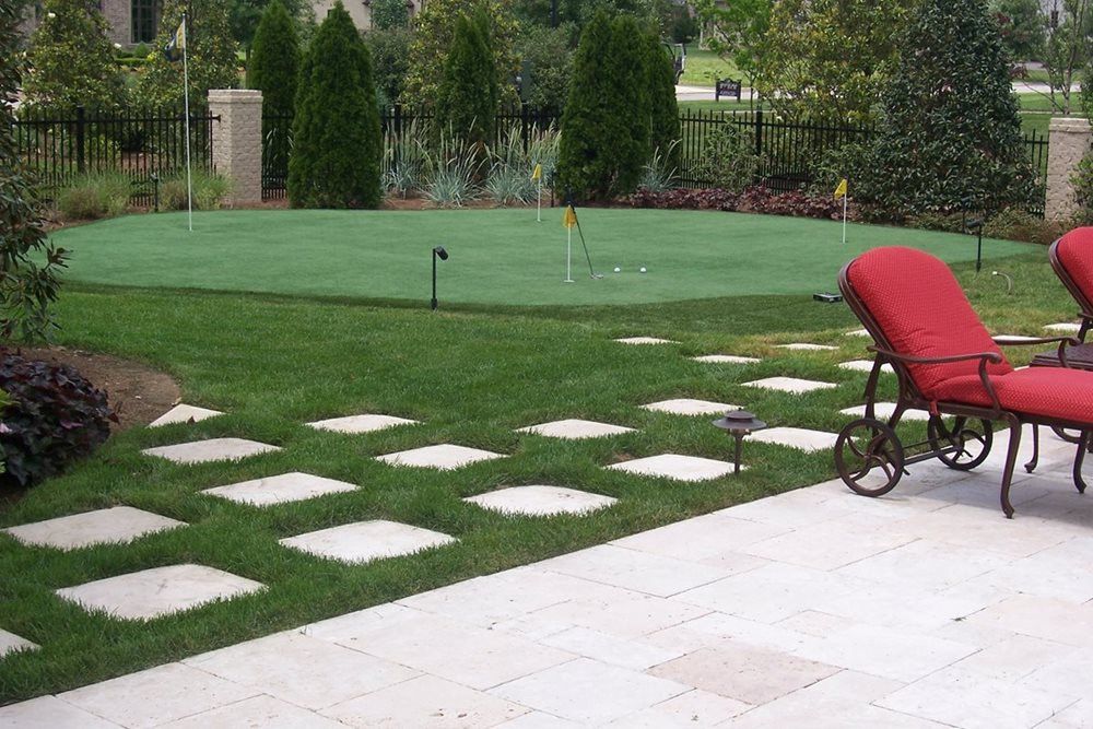 Austin backyard putting green