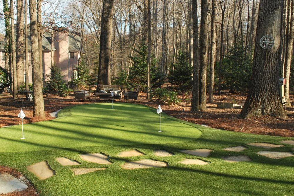 Austin backyard putting green