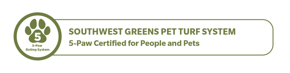 Southwest Greens of Austin Pet Turf System 5-Paw Certified for People and Pets